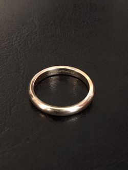 ORIGINAL - 14k Gold Art Carved Classic Womens Band Sz-10