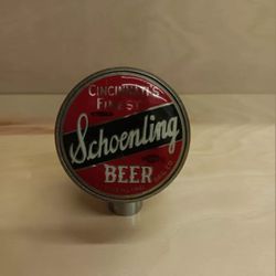 Vintage Schoenling Lager Cincinnati's Finest Beer Tap Knob 1940's 1950's