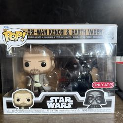Obi-Wan Kenobi & Darth Vader Pop Funko 2 Pack Target Exclusive