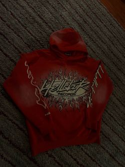 Red hellstar hoodie size m