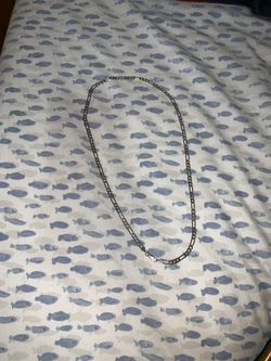 Sterling silver Figaro chain