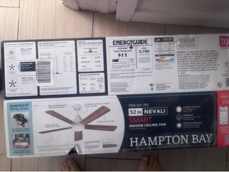 Smart Ceiling Fan 52in New with Remote quick install