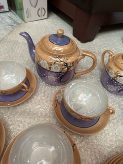 Vintage Takito Japanese Lusterware Tea Set -21 pieces