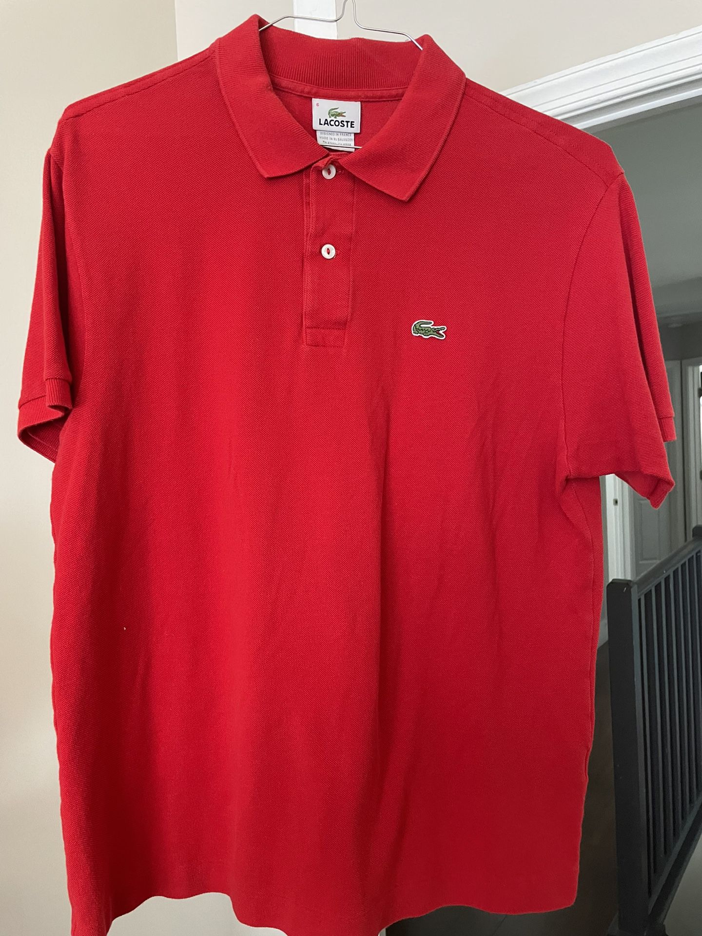 diskriminerende Delvis du er Mens Lacoste Polo Shirts.. Red And Orange Size 6 (XL) for Sale in Pompano  Beach, FL - OfferUp