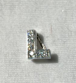 Eli K sterling silver & L initial necklace