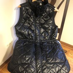 Quilted Long Puffer Vest
