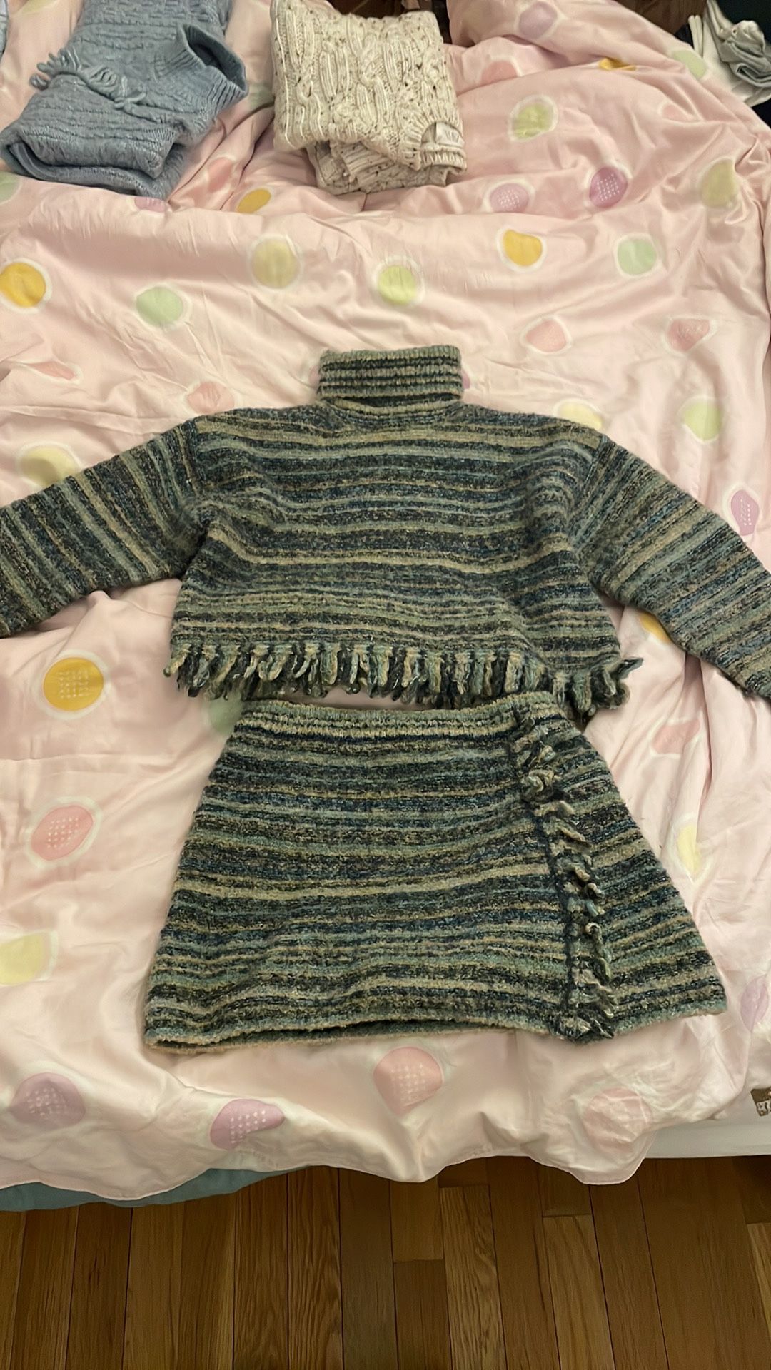 Zara Knitted sweater and skirt