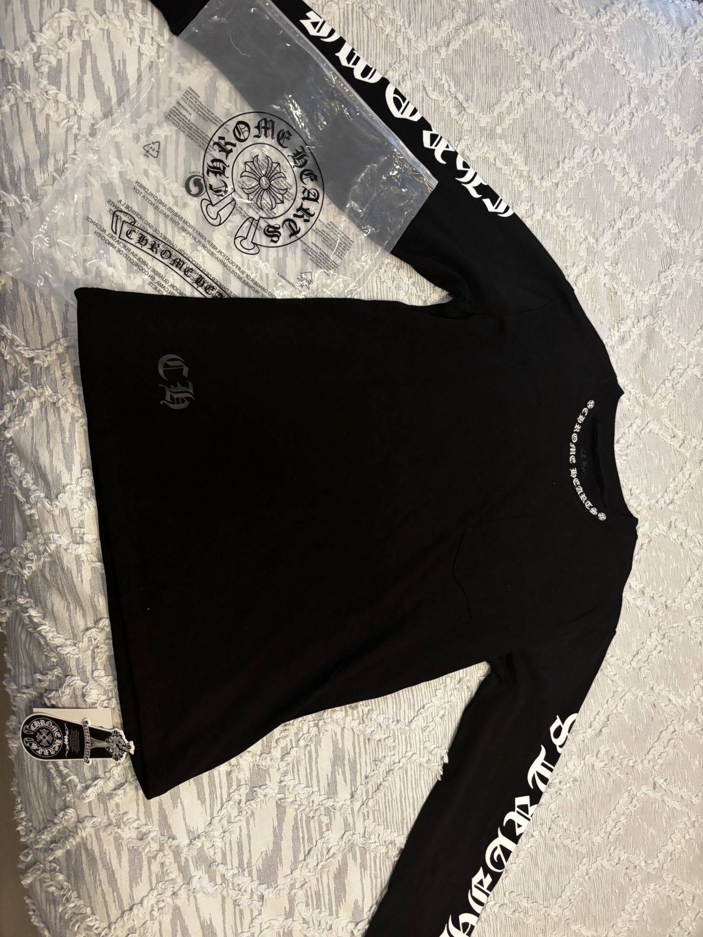 Chrome Hearts Black Long Sleeve T-Shirt Size Medium