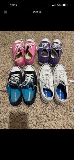 4 Pairs Women’s Size 8 Converse