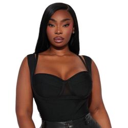 Size 2X Fashion Nova Bandage Bodysuit 