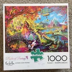 Jigsaw Puzzle AUTUMN CASTLE FESTIVAL Buffalo NO MISSING PIECES 