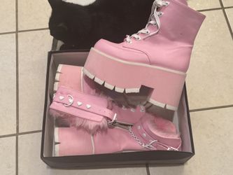 Demonia Pink Boots