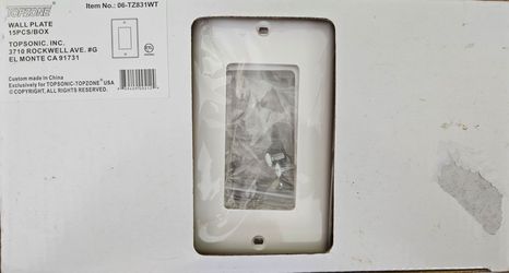 15-Pack Topzone Decorator GFCI Wall Plates ā White
