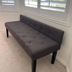 5ft Tufted Bench – $45 (Firm