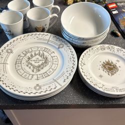 Harry Potter Fine Plate Bowl And Cup Set