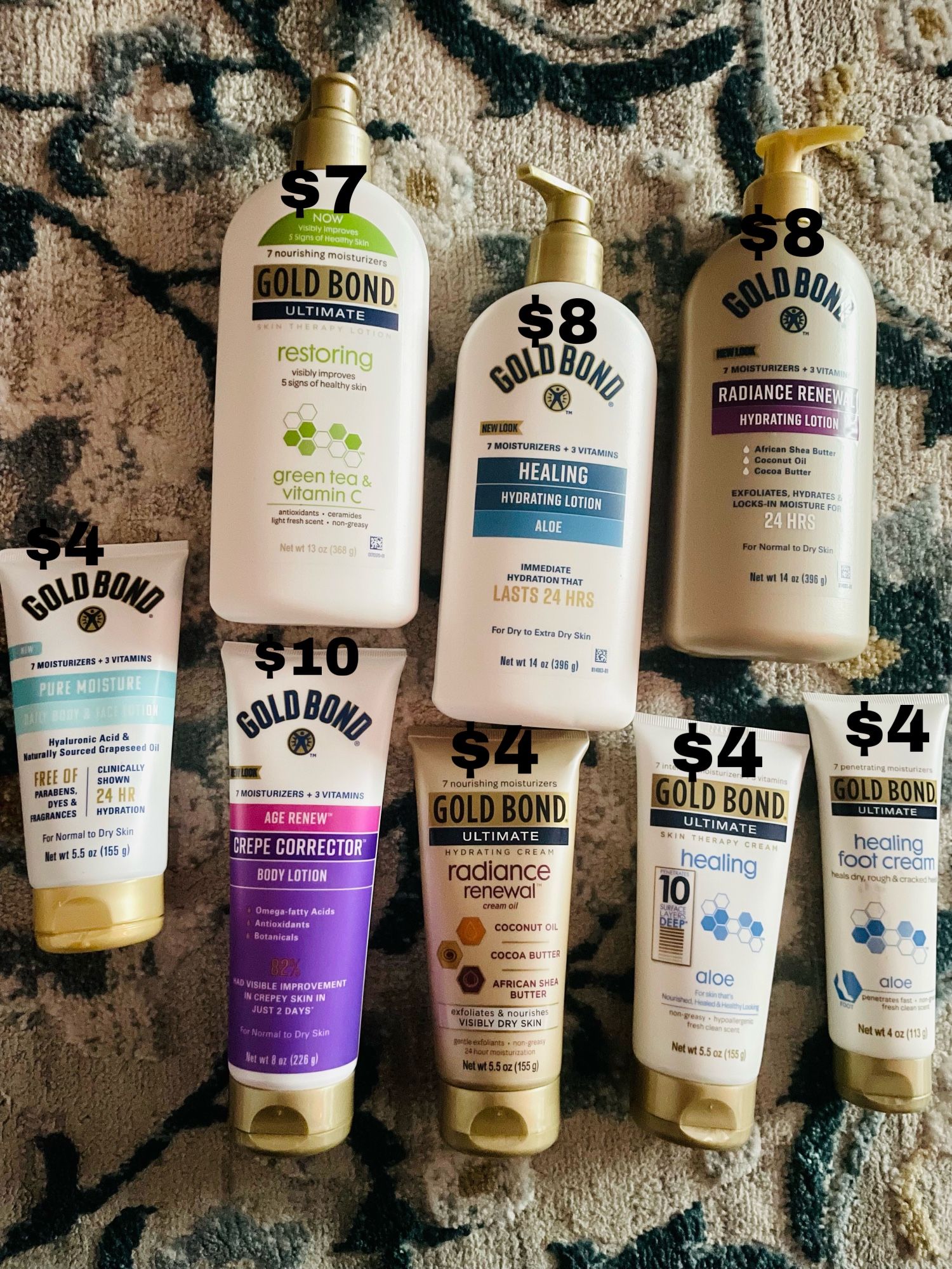 Gold Bond ~ Moisturizer~Lotion~Cream