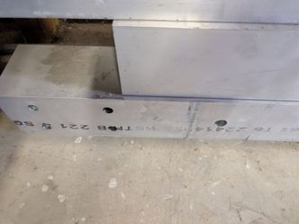 Square aluminum 6061-T6 tubing