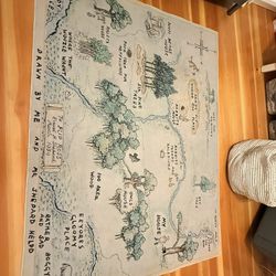 100 Acre Wood Map Rug