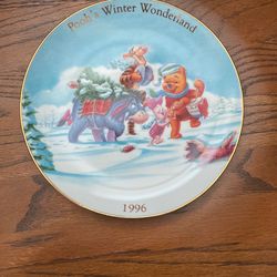 Disney Pooh’s Winter Wonderland Collectible Plate - 1996