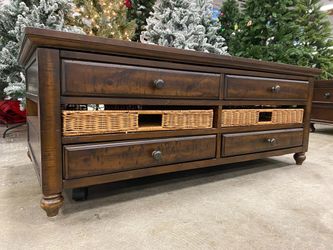 MAGNUSSEN Cottage Lane Wooden Rectangular Lift Top Cocktail Table