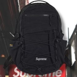 Supreme Backpack Black SS25 Water Resistant