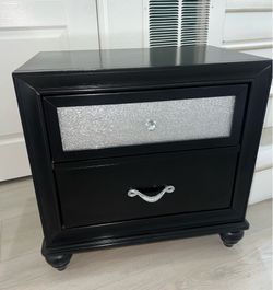 Black night stand