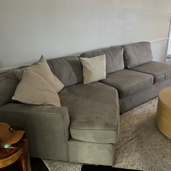  Sectional Couch Aspen Sterling Foam 163" Grey Performance Fabric 3 Piece Modular U-Shaped Sectional With left Arm Facing Cuddler Chaise | Cuddler