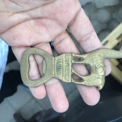 Vintage/Antique Peru Brass Llama Bottle Opener