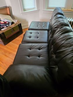 Leather Brown couch