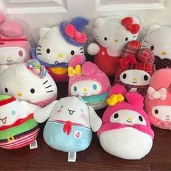 Hello Kitty and Friends Squishmallows Plush $5 each 