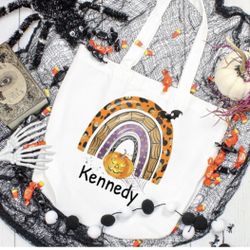Personalized Trick Or Treat Tote Bags