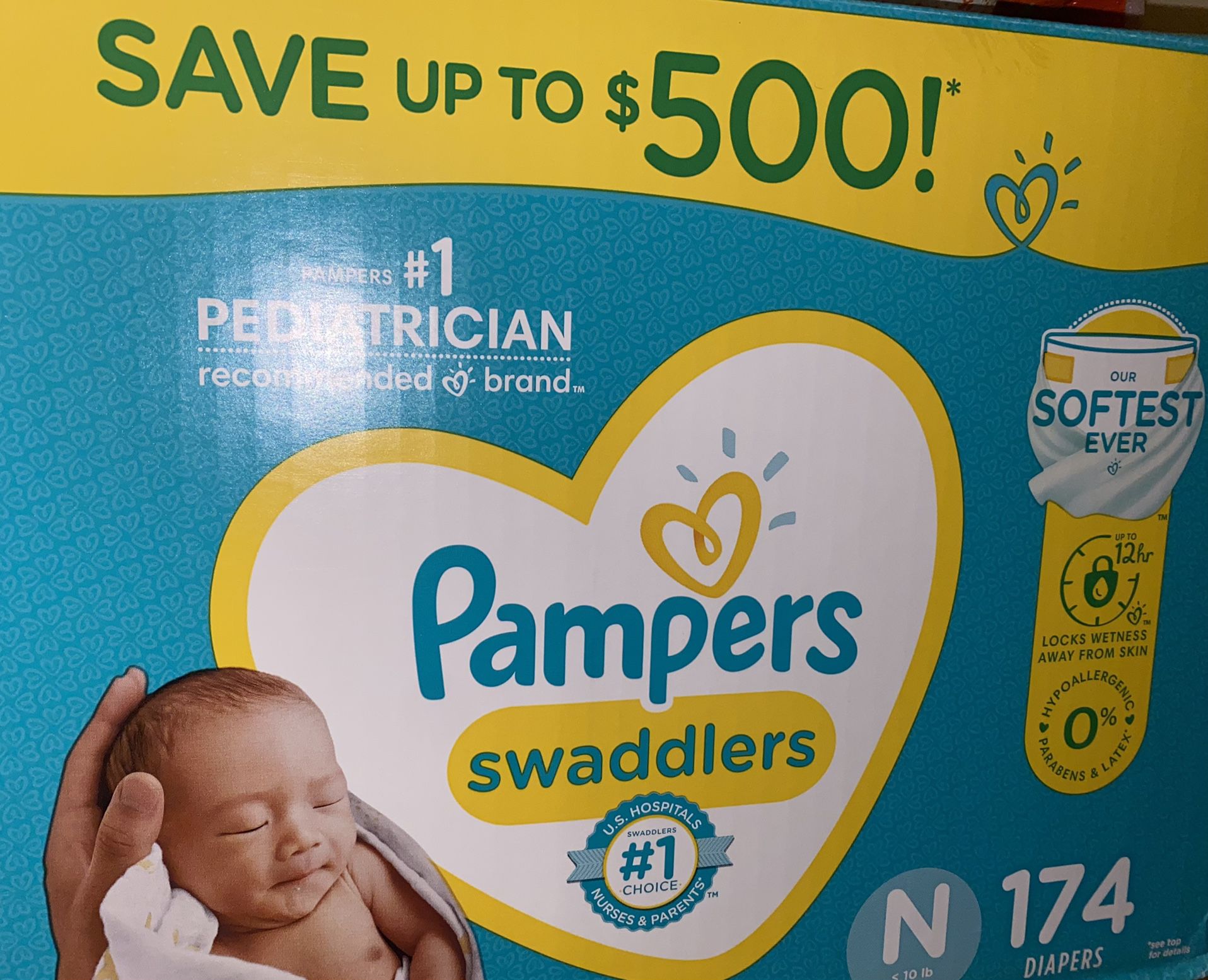 NB Pampers Diapers 170 Diapers
