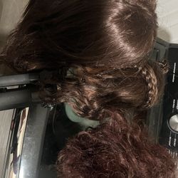 Cabesas De Maniquí Para Prácticas De Peinados , Cortes de Pelo, Tintes, Y Mas 2 Pelo Natural Una Pelo Cintetico Y Triplay 
