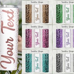 Leopard & Name Tumbler