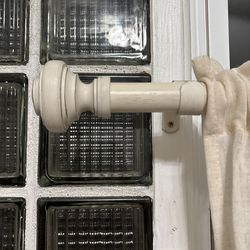 Farm House White Curtain Rod
