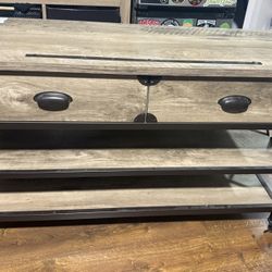 TV Cart/Rolling Drawers And Shelves Farmhouse Style