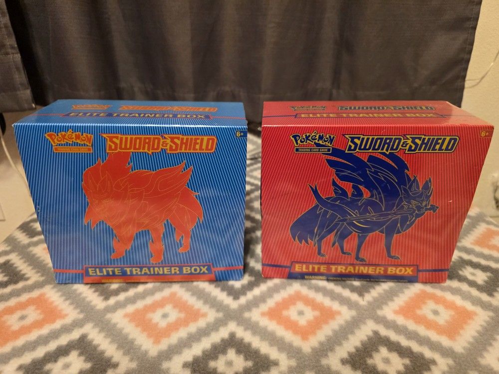 Pokemon (Set Of 2) Sword and Shield Base Set Sealed ETB