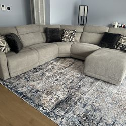 Ashley Sectional With Three Recliners