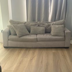 couch with Cushions And Pillows