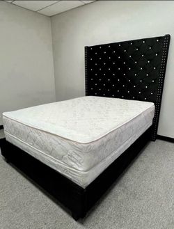 Tall Headboard bed frames available in King Queen sizes delivery available!