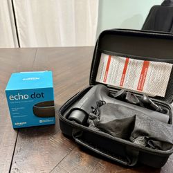 Echo Dot and Massage Gun