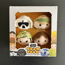 Tsum Tsum Disney Star Wars Plush Collector Set # 3 (4 Pack) Endor/Return of The Jedi ROTJ