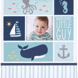 Carter’s Blue Nautical Baby Memory Book for Boys – First 5 Years Loose-Leaf Keepsake, 64 Pages