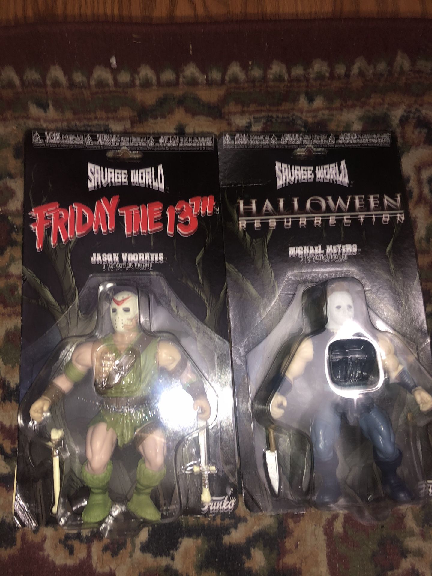 Jason Voorhees Michael Myers Friday the 13th Halloween action figures