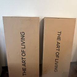 Two Pcs bed frame Allewie Full Size Velvet Bed brand new in box.