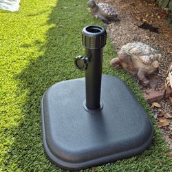 24LBS Concrete Filled Umbrella Base Stand Color: Black 
