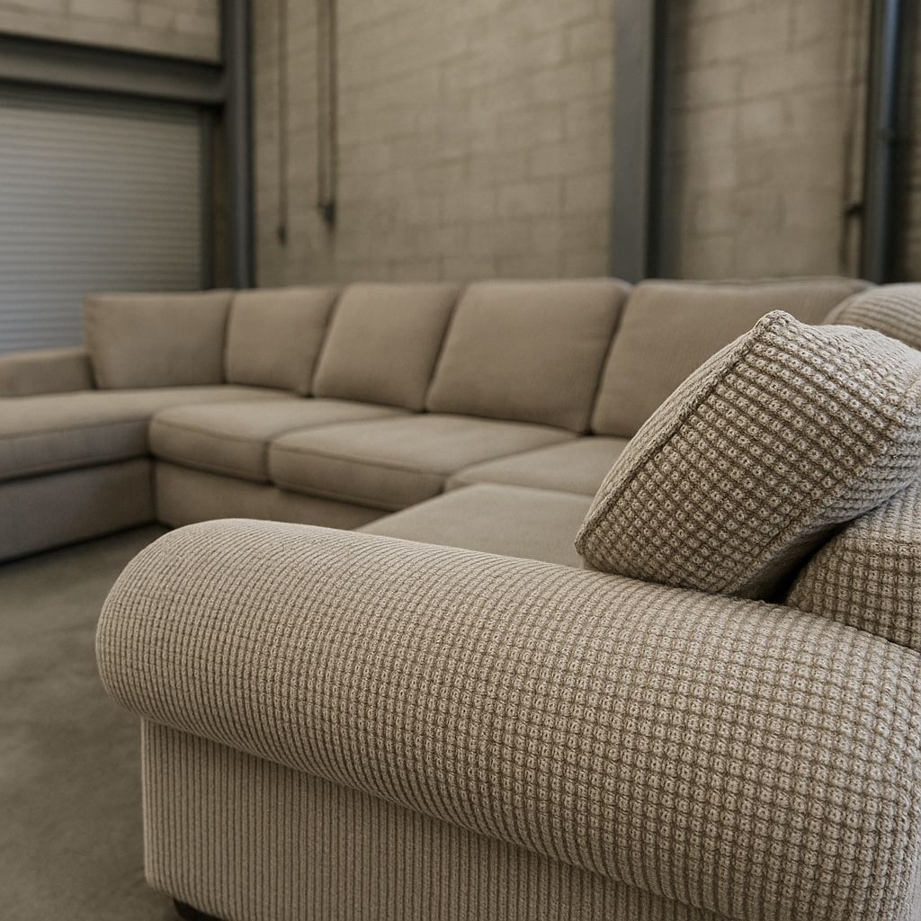 Art Van Three-Piece U-Shaped Sectional Couch