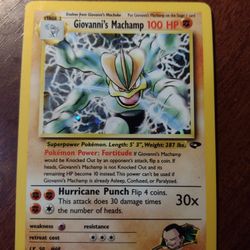 Giovanni's Machamp 6/132 Pokemon Card
