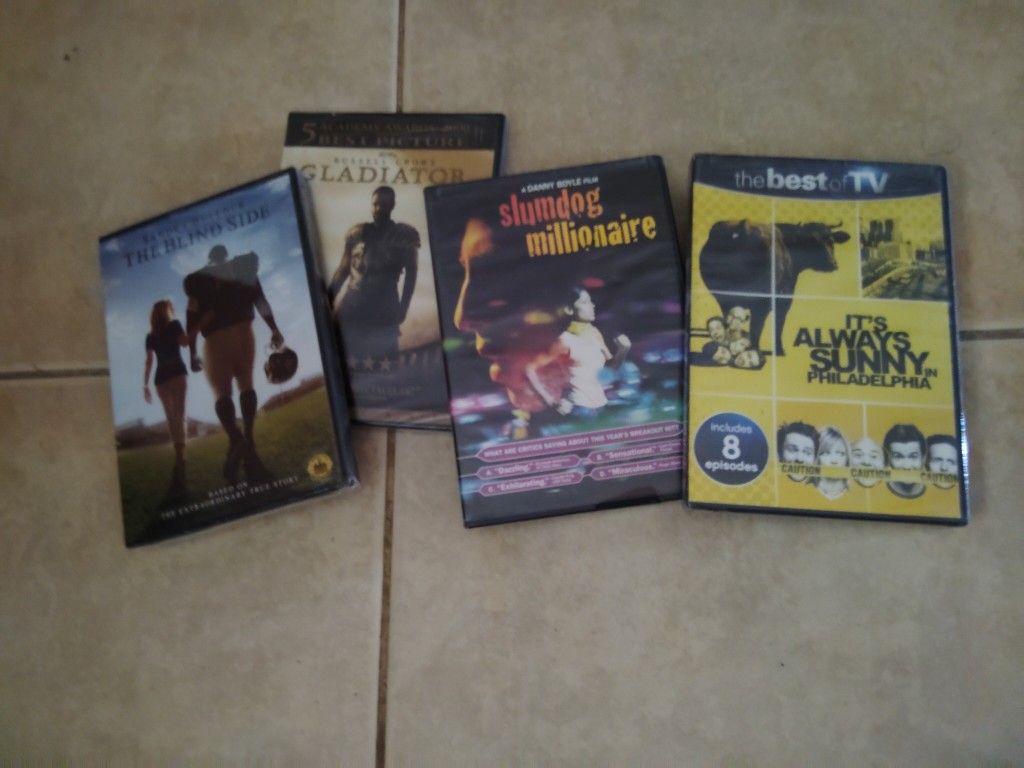 Sealed DVD Lot X 4 Gladiator Sunny Philadelphia