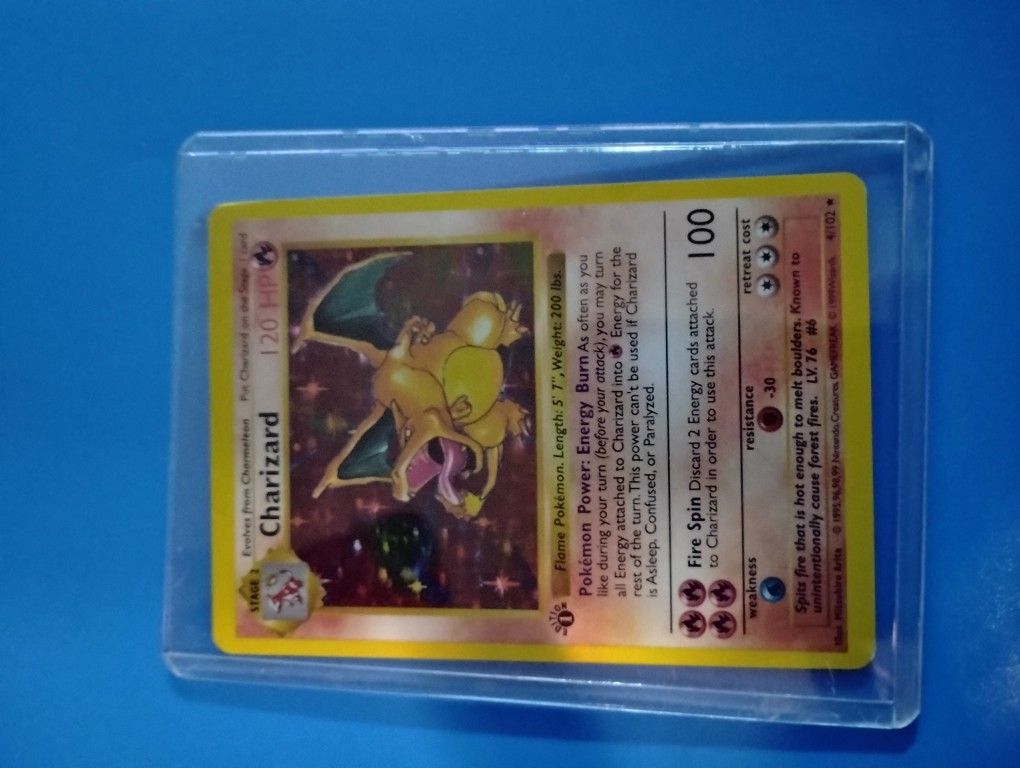 First Edition First Set Halo Charizard Mint